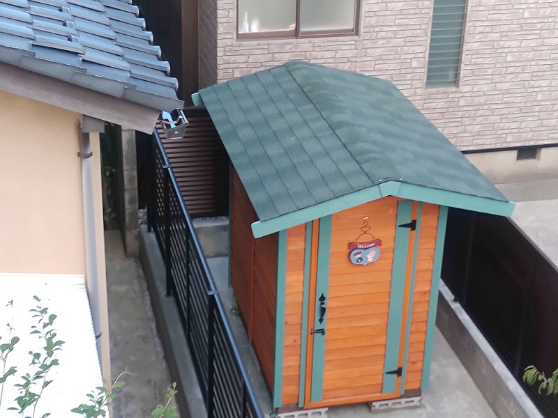 d*o様 木製　物置台　Q 送料無料】 メティオ 木製キャビネット 書庫 4段 上下組 上置き